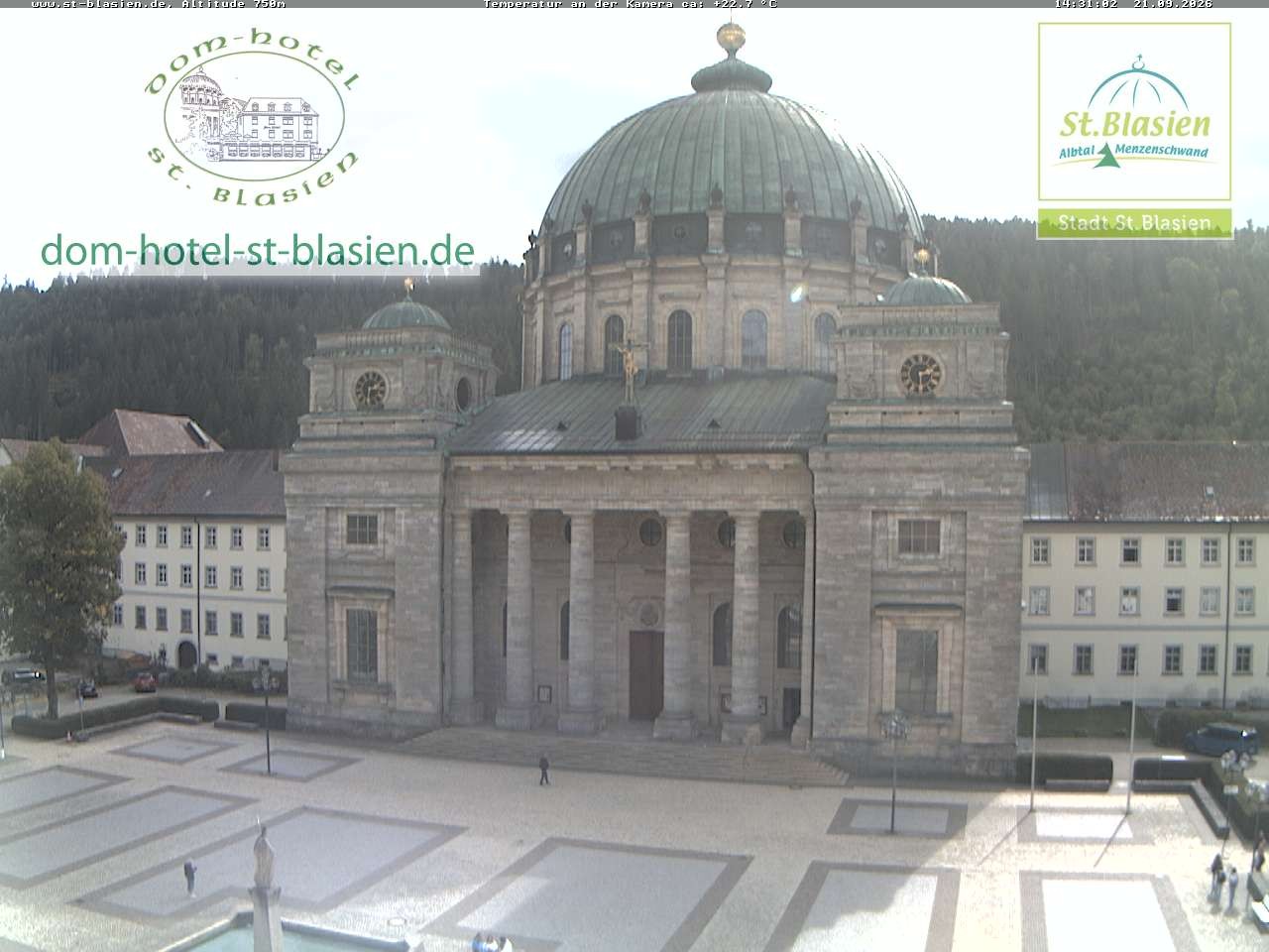 Archiv Foto Webcam St Blasien Menzenschwand Domplatz