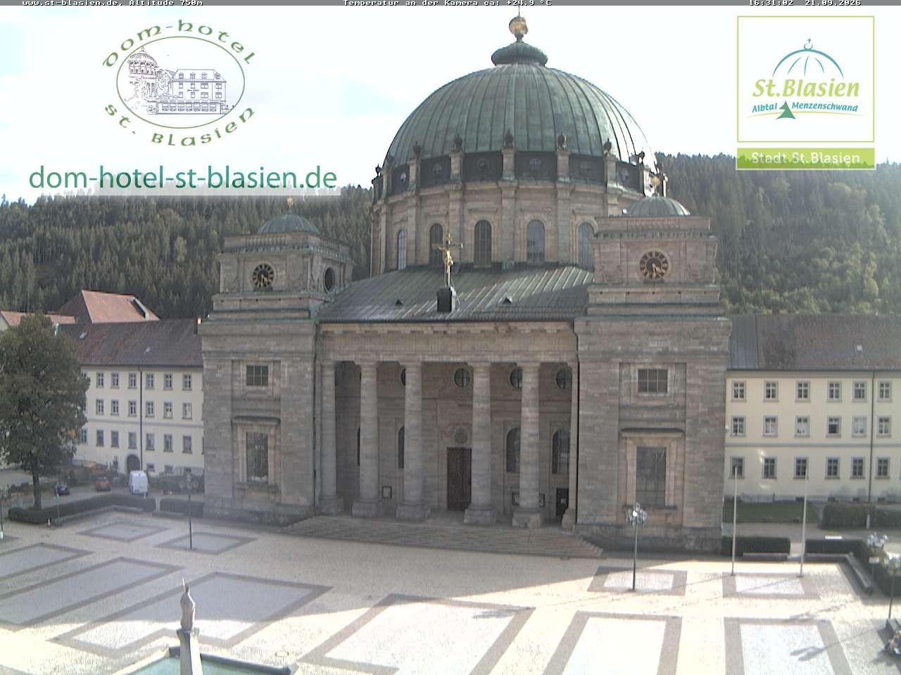 Archiv Foto Webcam St Blasien Menzenschwand Domplatz