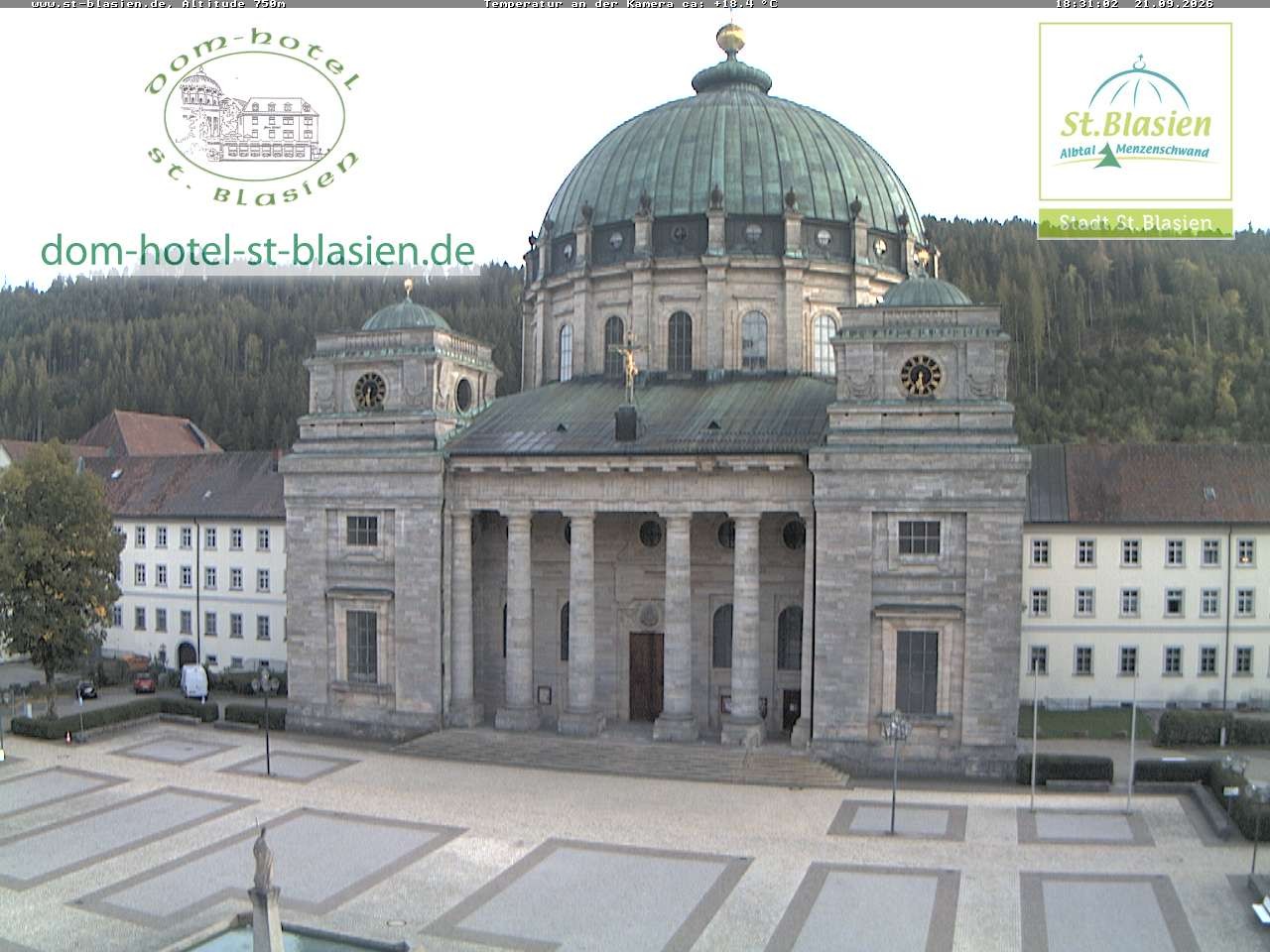 Archiv Foto Webcam St Blasien Menzenschwand Domplatz