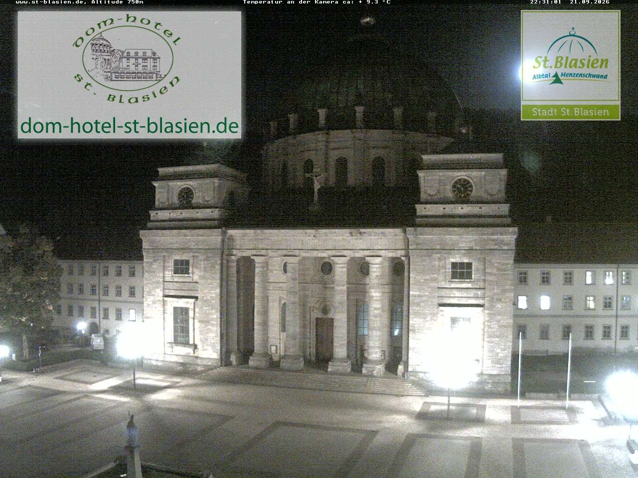 Archiv Foto Webcam St Blasien Menzenschwand Domplatz