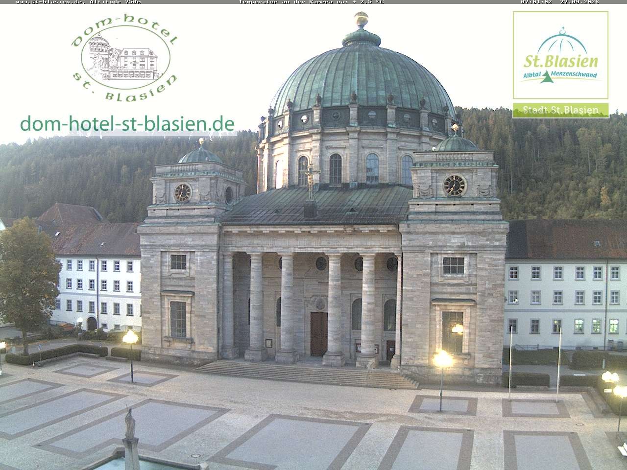 Archiv Foto Webcam St Blasien Menzenschwand Domplatz