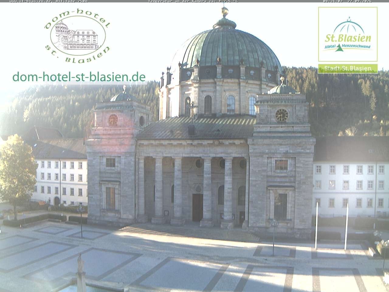 Archiv Foto Webcam St Blasien Menzenschwand Domplatz