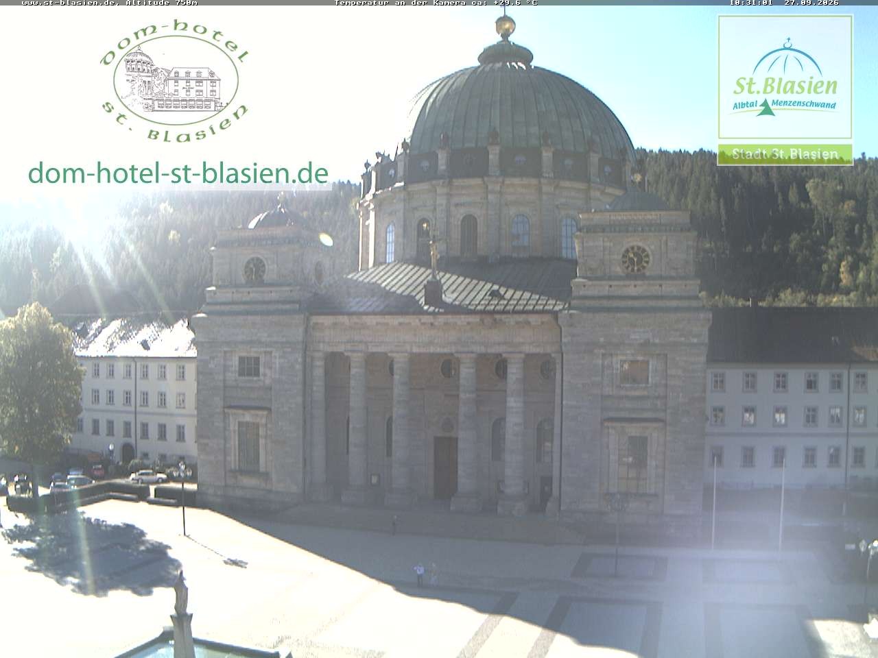 Archiv Foto Webcam St Blasien Menzenschwand Domplatz