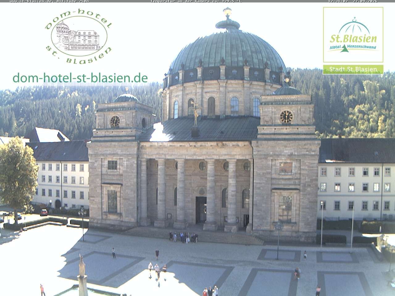 Archiv Foto Webcam St Blasien Menzenschwand Domplatz