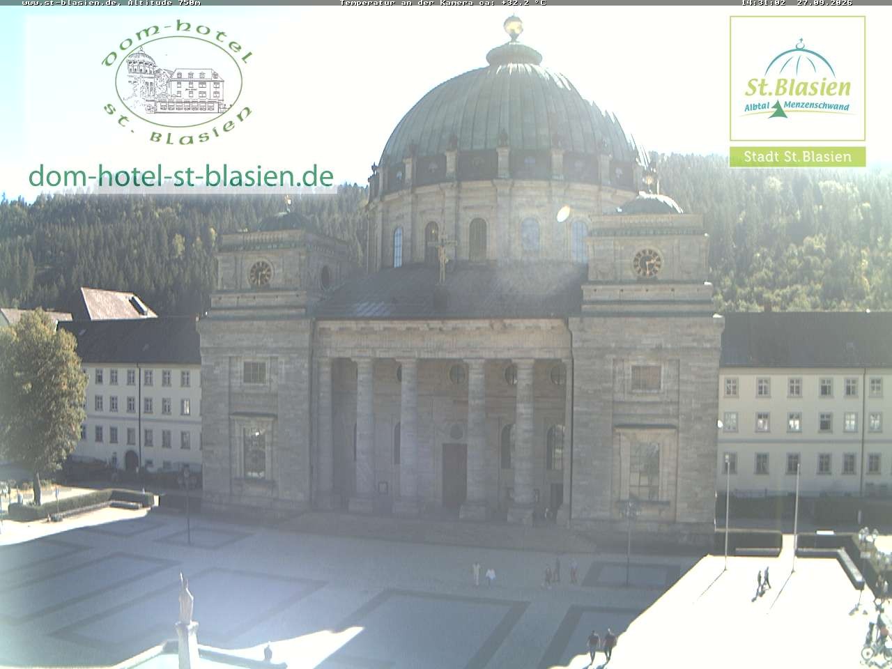 Archiv Foto Webcam St Blasien Menzenschwand Domplatz