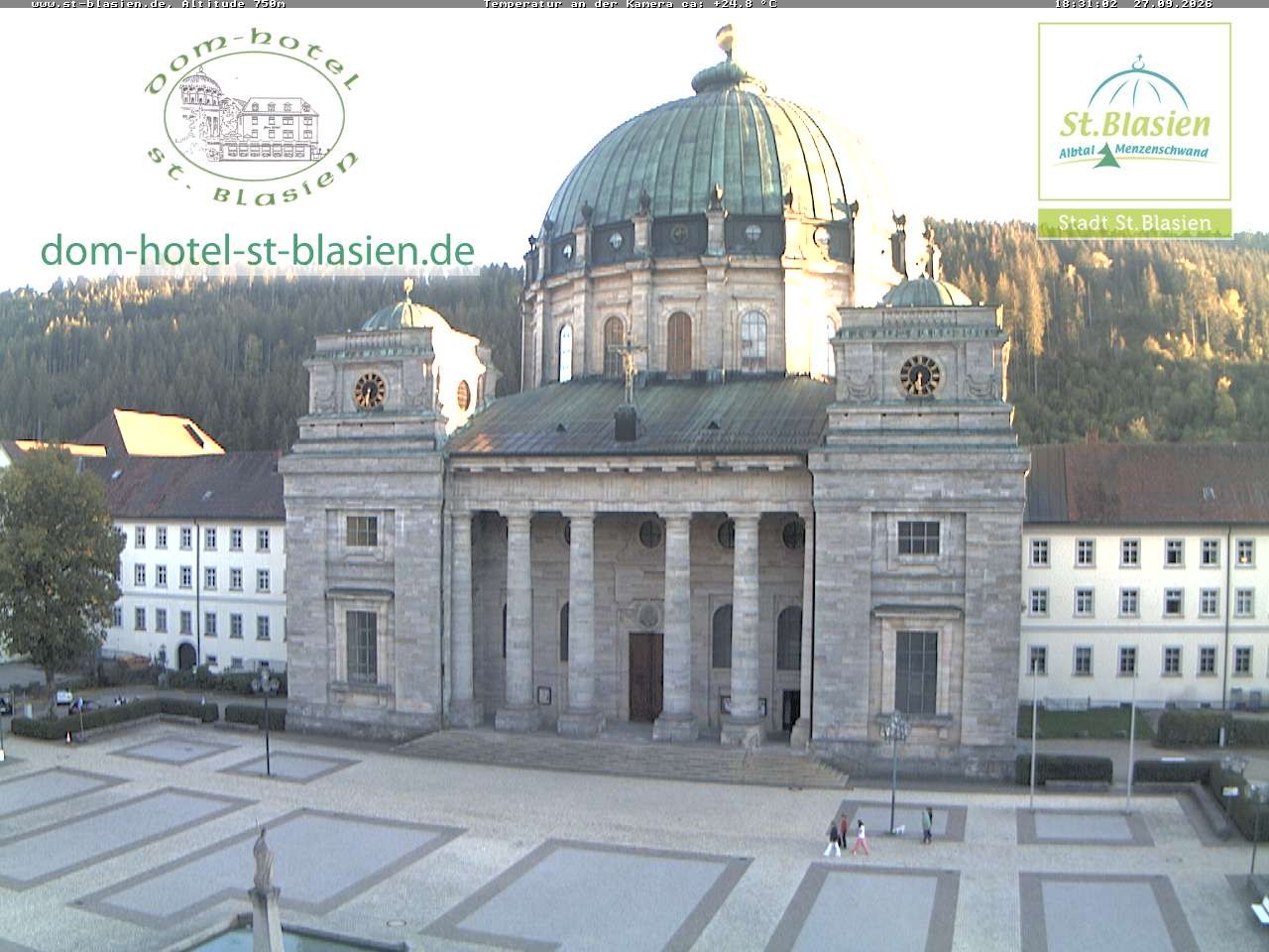 Archiv Foto Webcam St Blasien Menzenschwand Domplatz