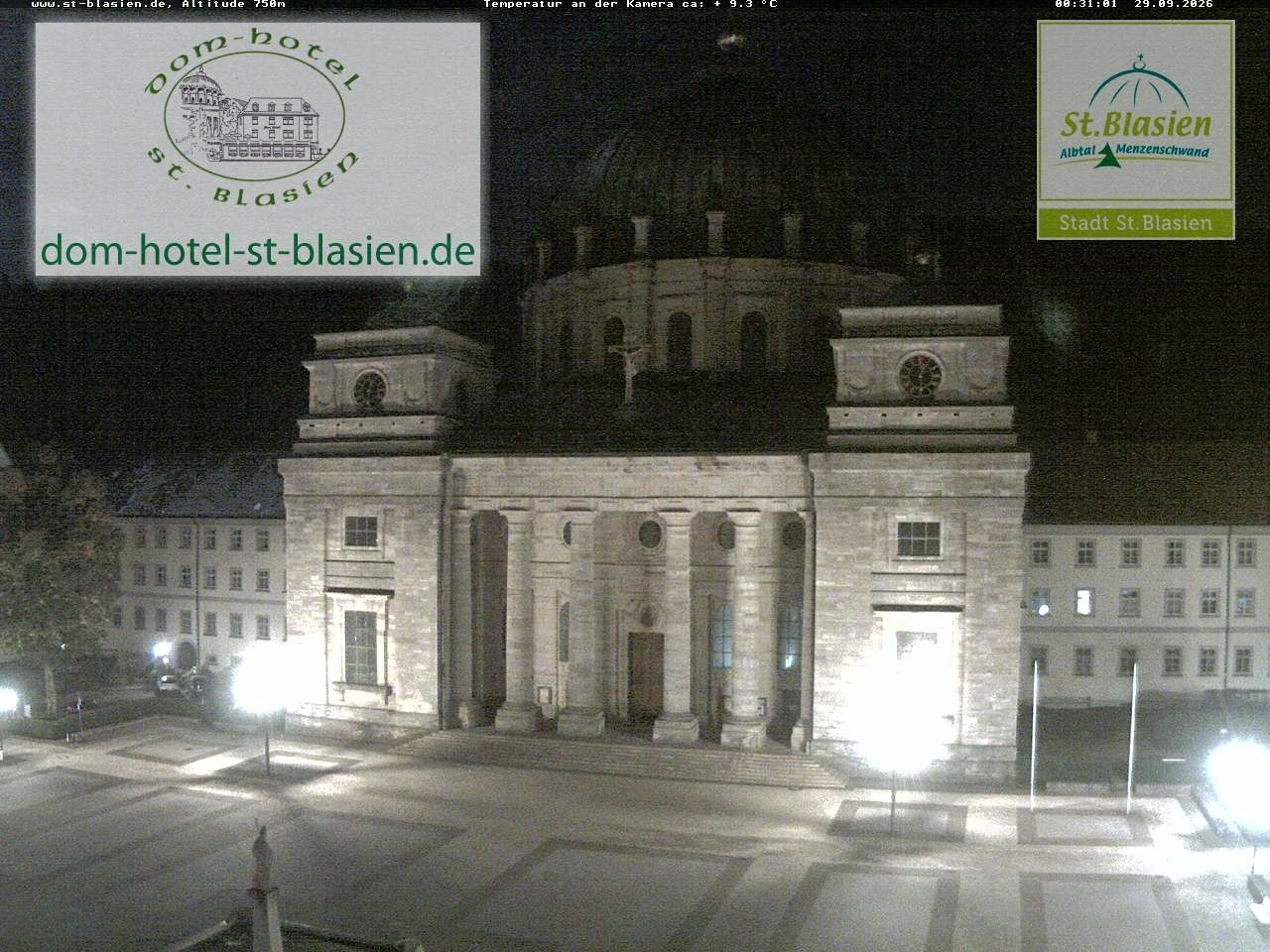 Archiv Foto Webcam St Blasien Menzenschwand Domplatz