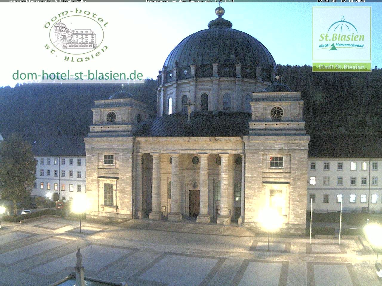 Archiv Foto Webcam St Blasien Menzenschwand Domplatz