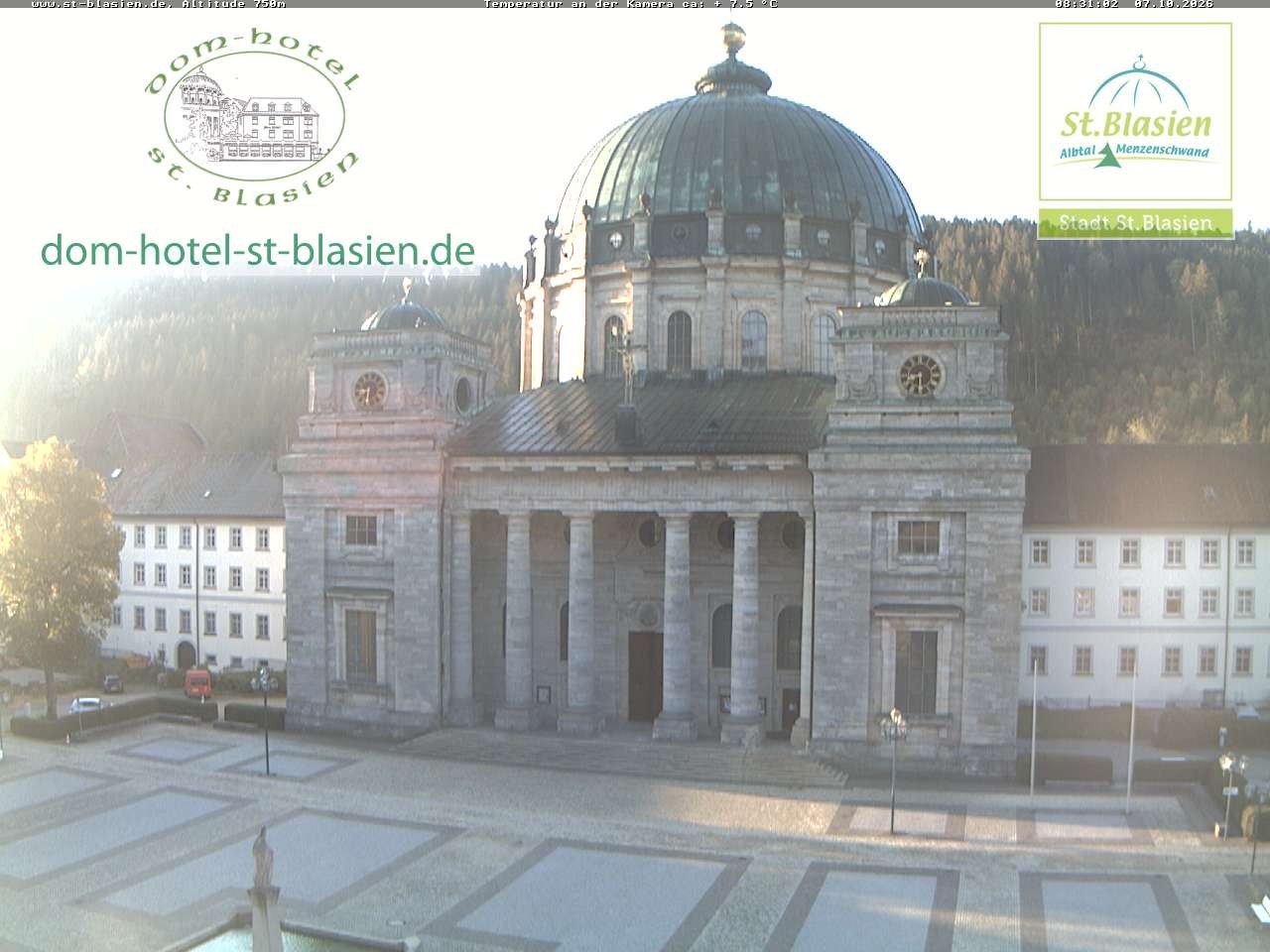 Archiv Foto Webcam St Blasien Menzenschwand Domplatz