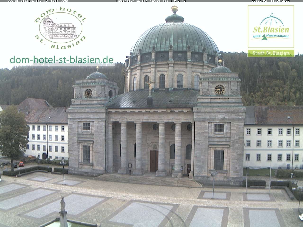 Archiv Foto Webcam St Blasien Menzenschwand Domplatz