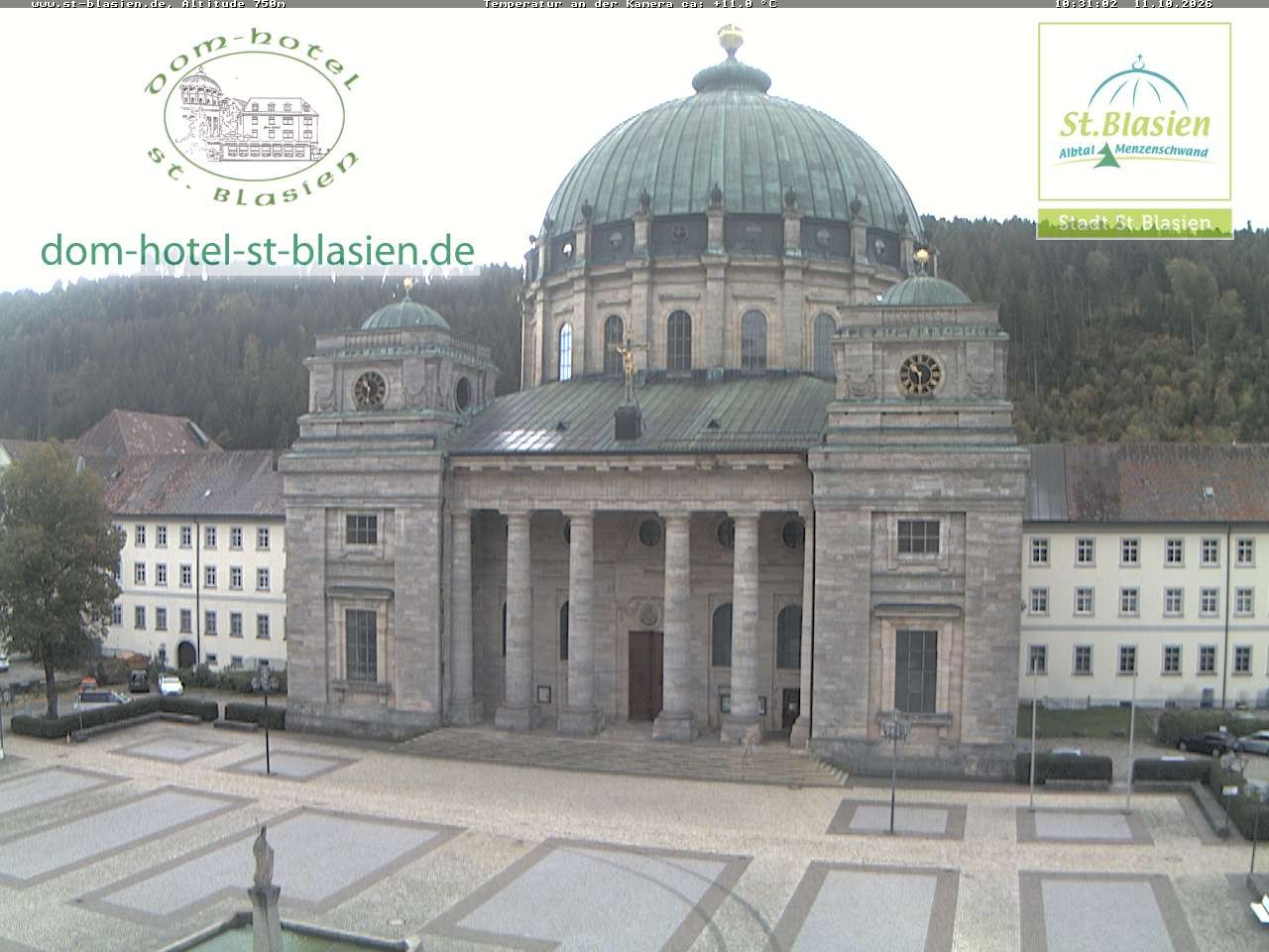 Archiv Foto Webcam St Blasien Menzenschwand Domplatz