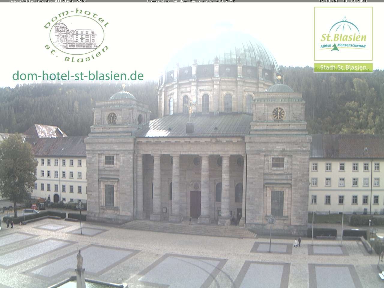 Archiv Foto Webcam St Blasien Menzenschwand Domplatz