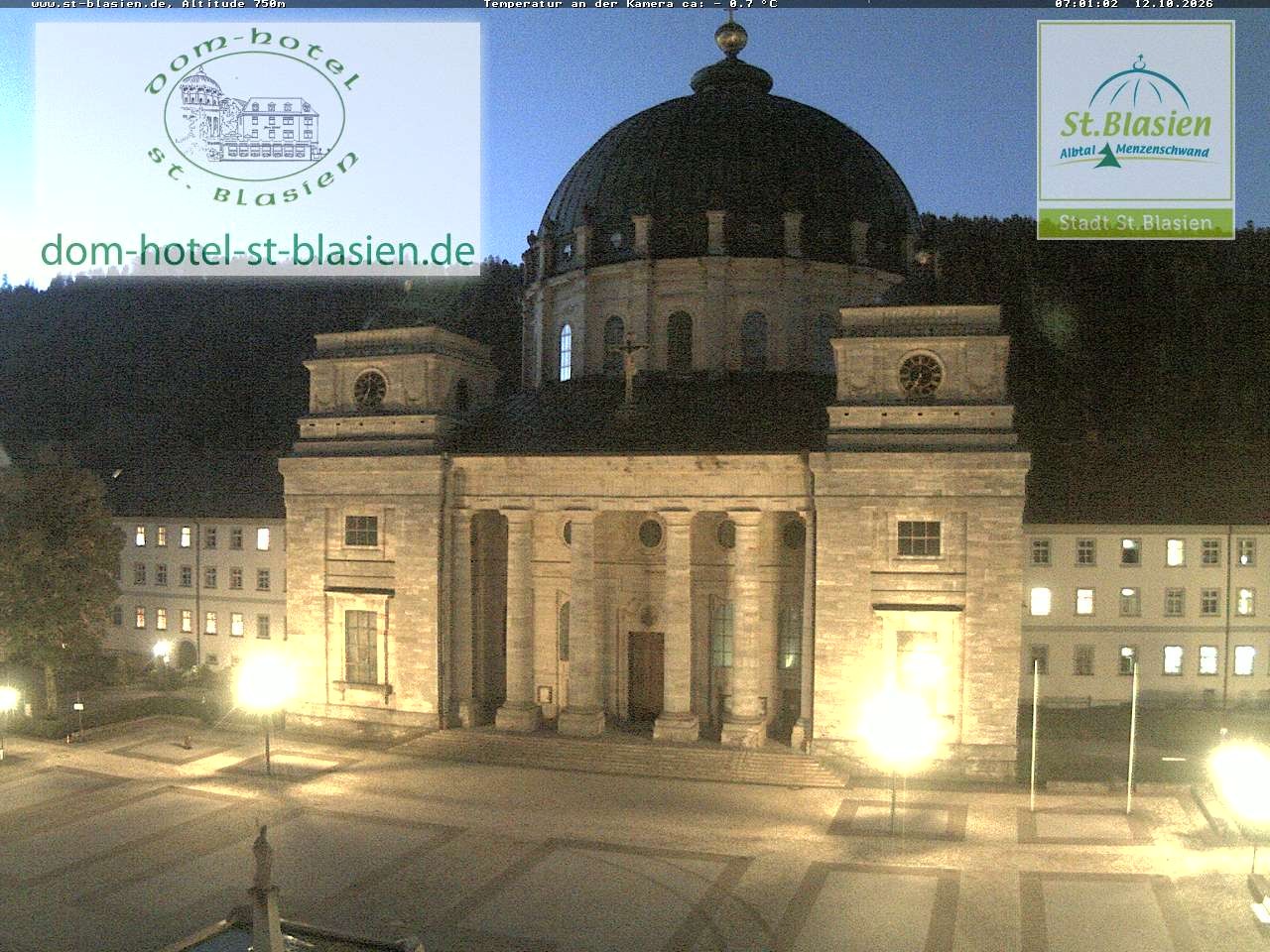 Archiv Foto Webcam St Blasien Menzenschwand Domplatz