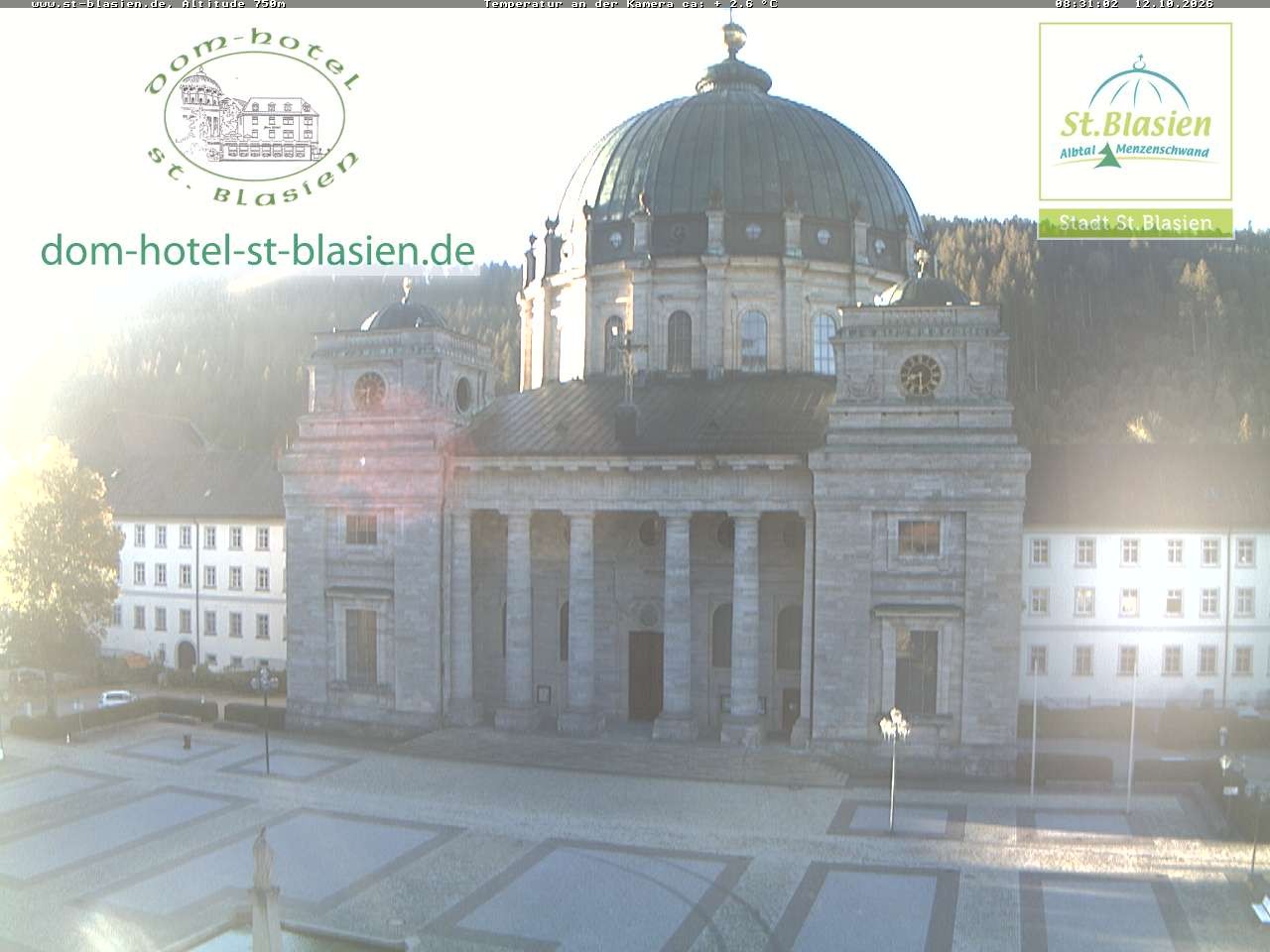 Archiv Foto Webcam St Blasien Menzenschwand Domplatz
