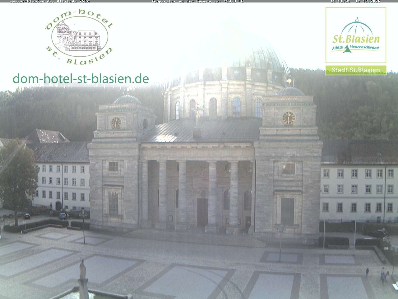 Archiv Foto Webcam St Blasien Menzenschwand Domplatz