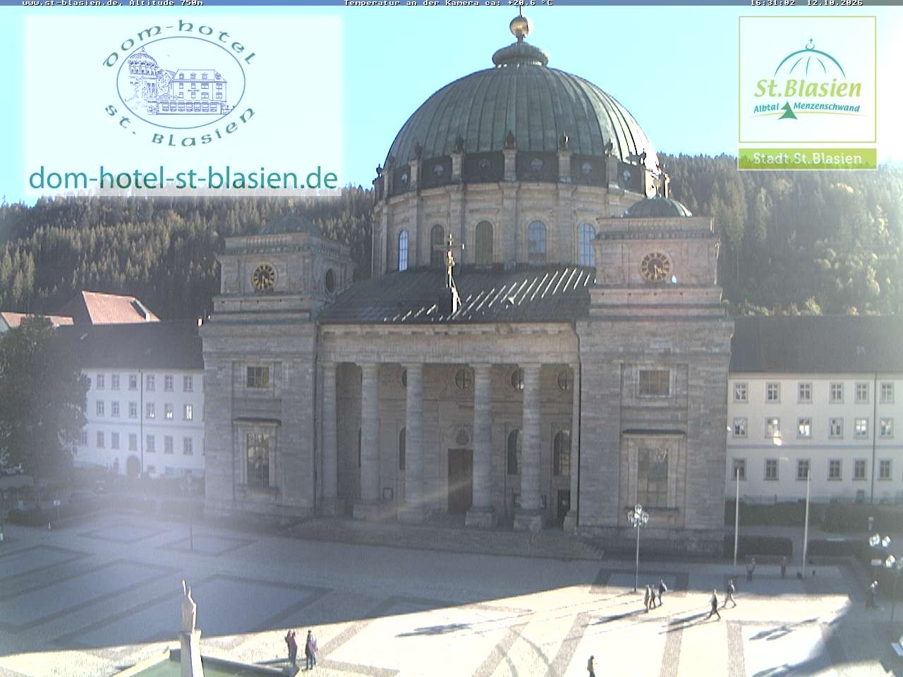 Archiv Foto Webcam St Blasien Menzenschwand Domplatz