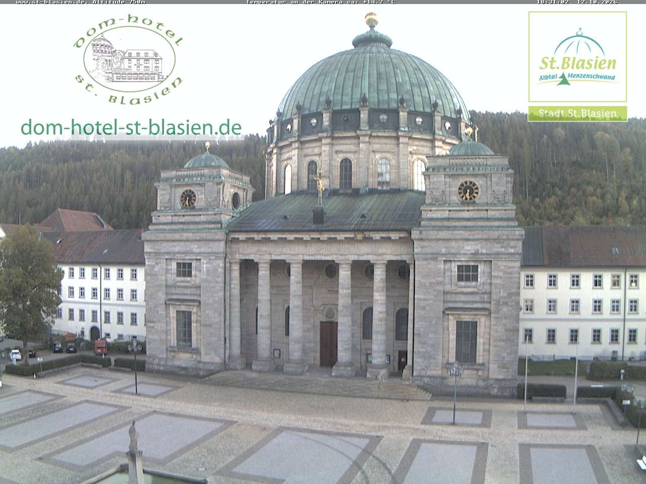 Archiv Foto Webcam St Blasien Menzenschwand Domplatz