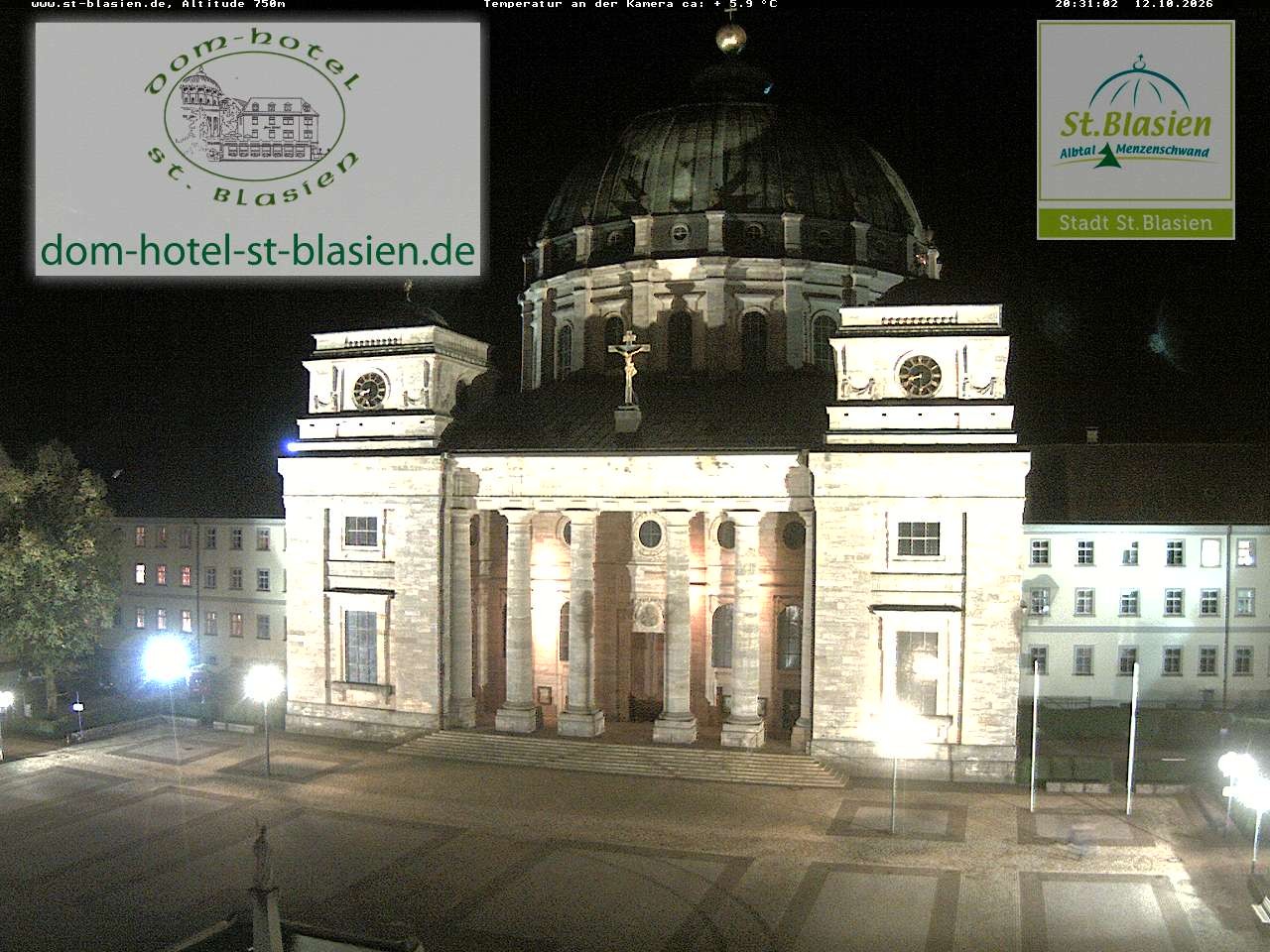 Archiv Foto Webcam St Blasien Menzenschwand Domplatz
