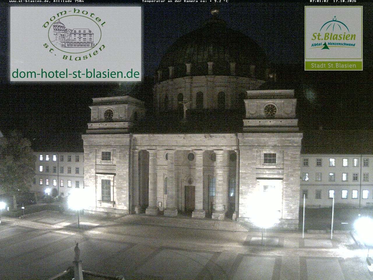 Archiv Foto Webcam St Blasien Menzenschwand Domplatz