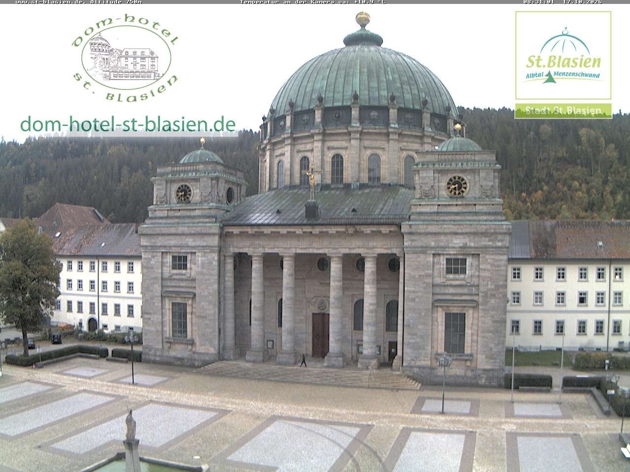 Archiv Foto Webcam St Blasien Menzenschwand Domplatz