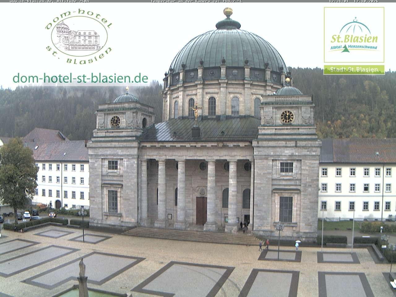 Archiv Foto Webcam St Blasien Menzenschwand Domplatz