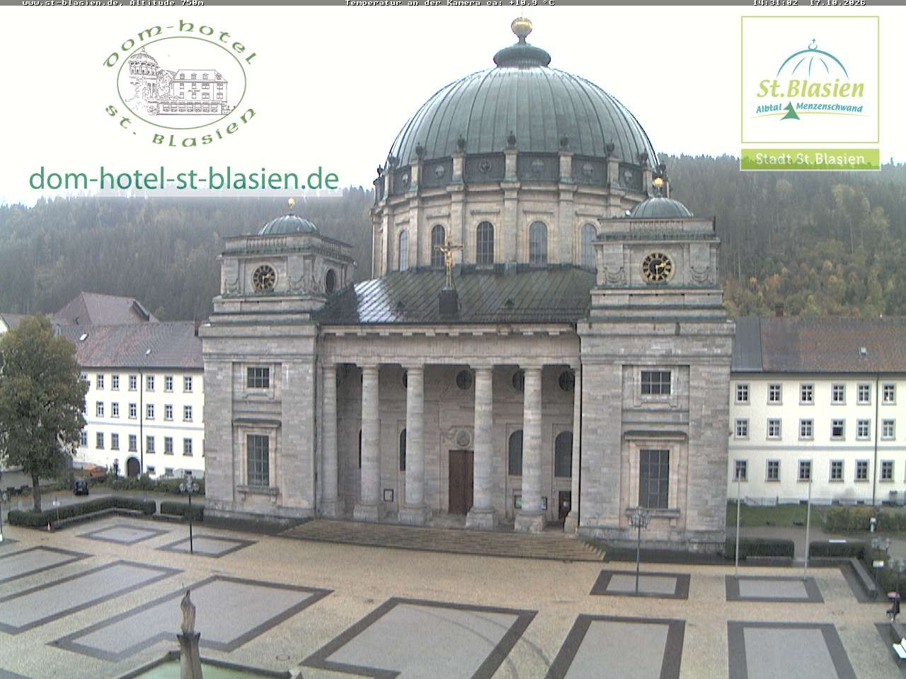 Archiv Foto Webcam St Blasien Menzenschwand Domplatz