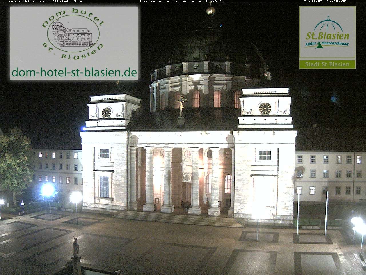Archiv Foto Webcam St Blasien Menzenschwand Domplatz