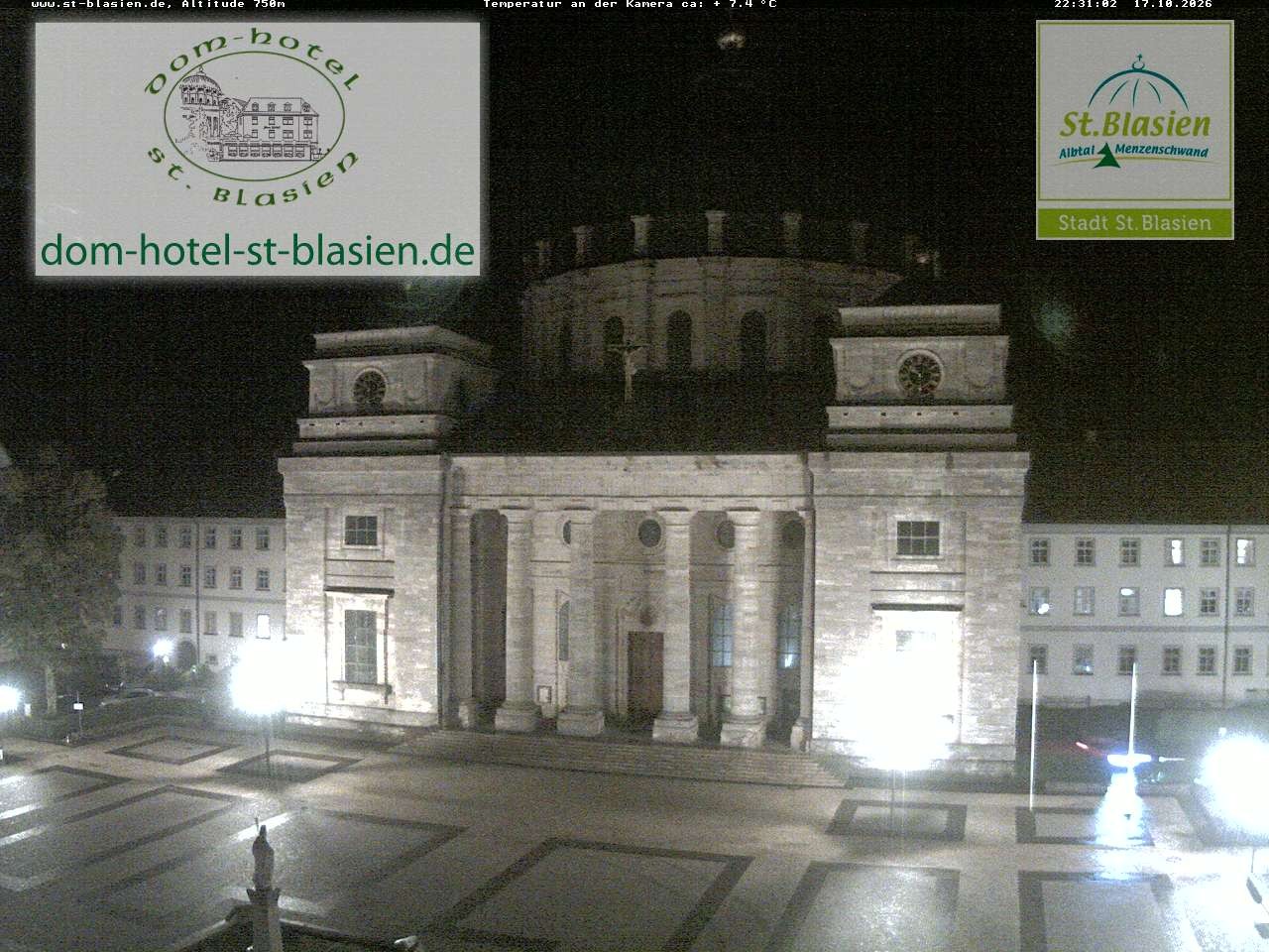 Archiv Foto Webcam St Blasien Menzenschwand Domplatz