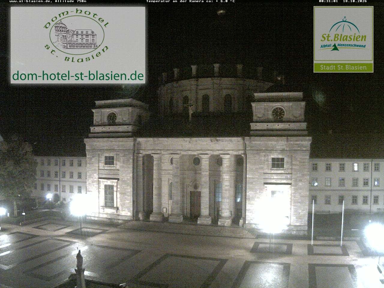 Archiv Foto Webcam St Blasien Menzenschwand Domplatz