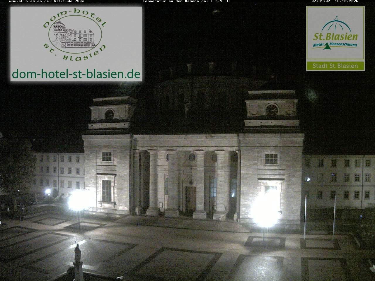 Archiv Foto Webcam St Blasien Menzenschwand Domplatz