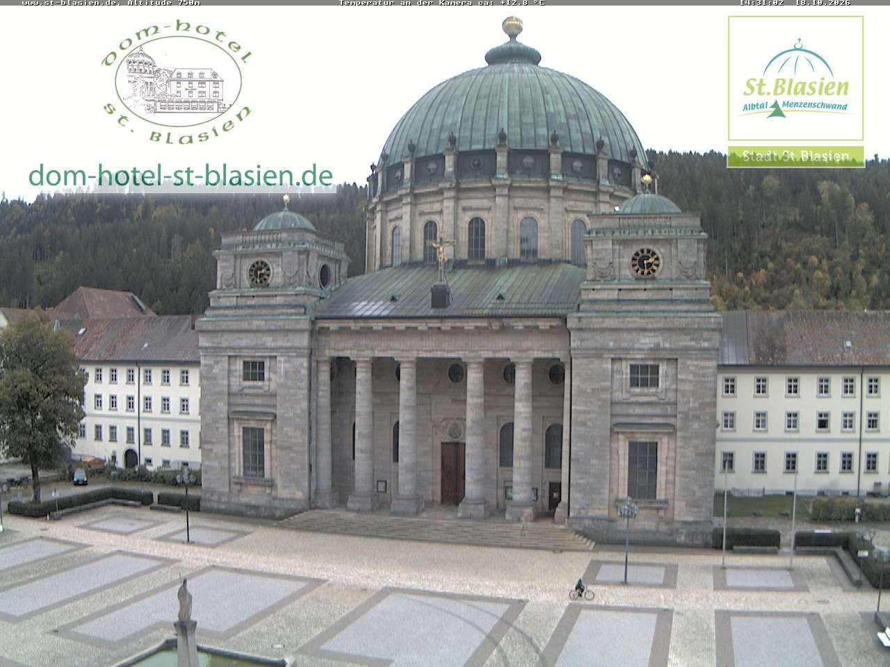 Archived image Webcam St Blasien Menzenschwand cathedral