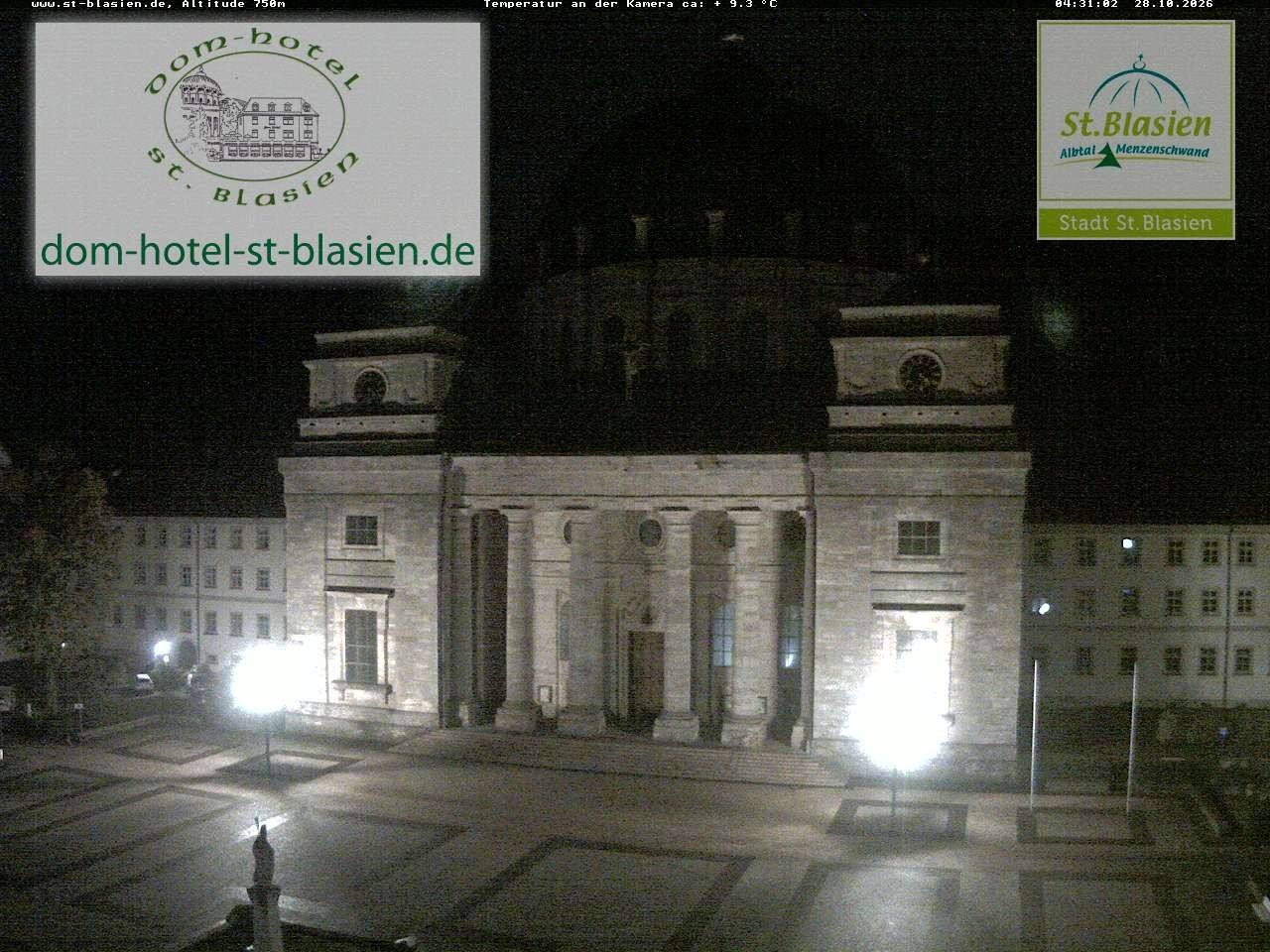 Archiv Foto Webcam St Blasien Menzenschwand Domplatz