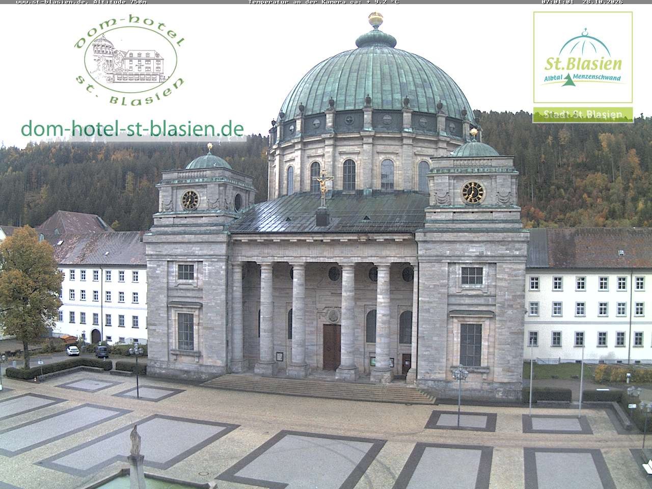 Archiv Foto Webcam St Blasien Menzenschwand Domplatz
