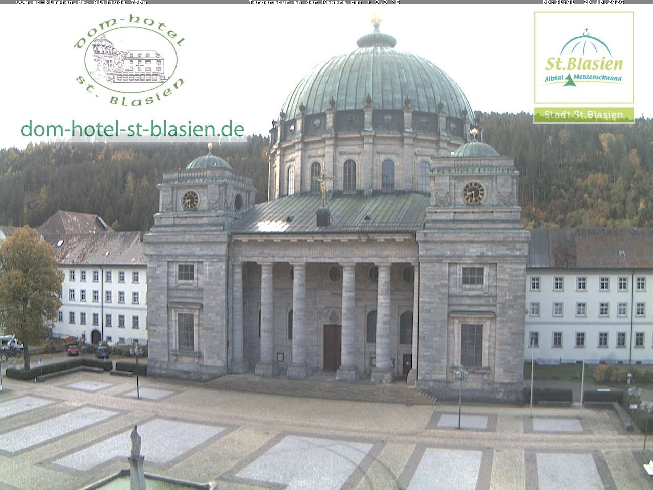 Archiv Foto Webcam St Blasien Menzenschwand Domplatz