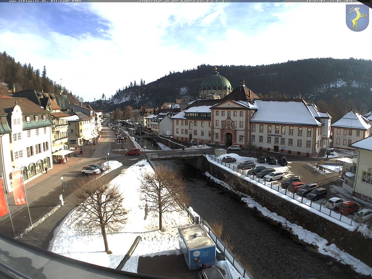 Archiv Foto Webcam St Blasien Menzenschwand: Hauptstraße