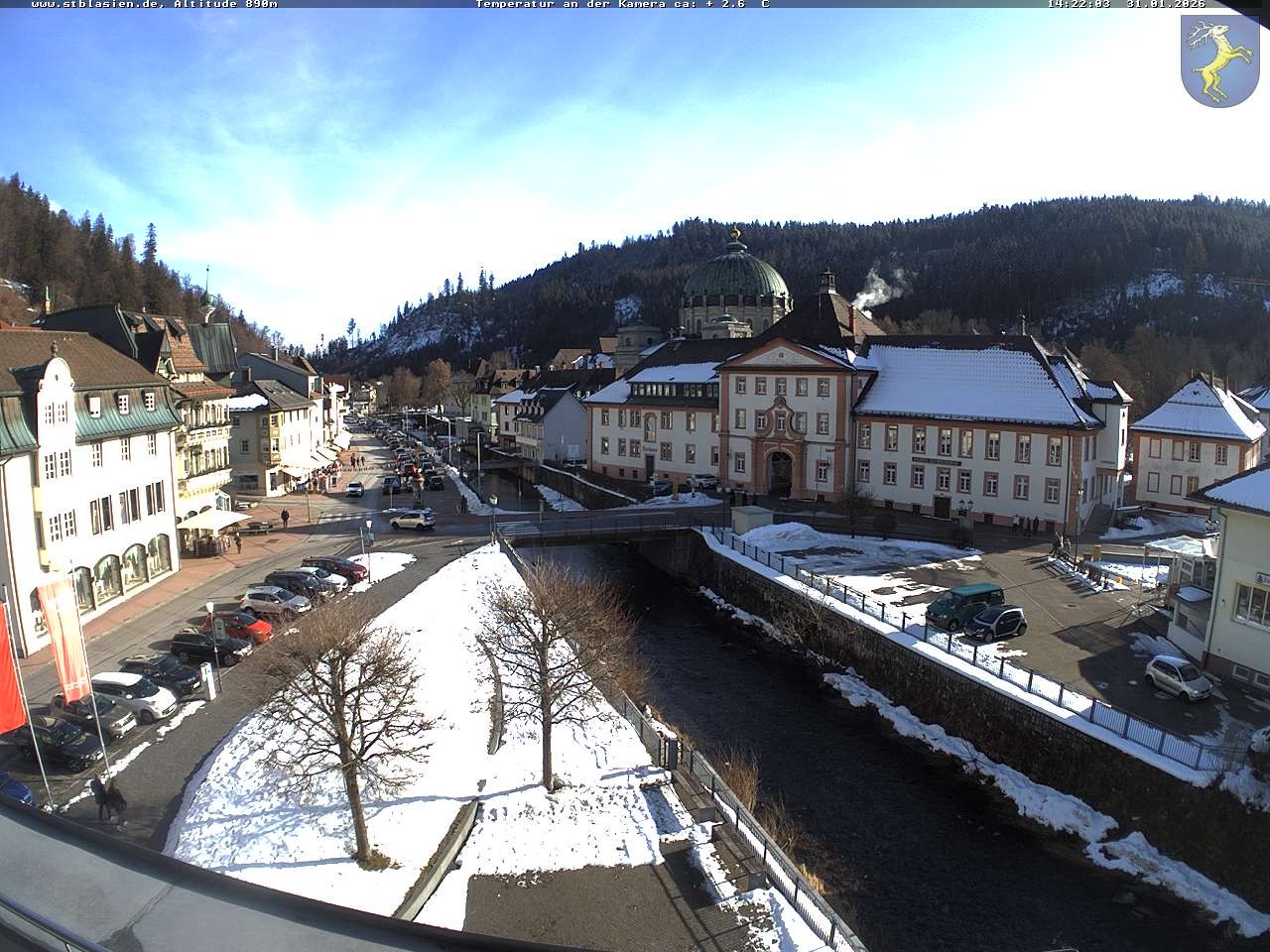 Archiv Foto Webcam St Blasien Menzenschwand: Hauptstraße