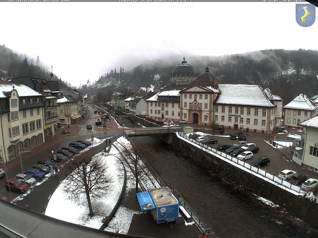 Archived image Webcam St Blasien Menzenschwand: main street