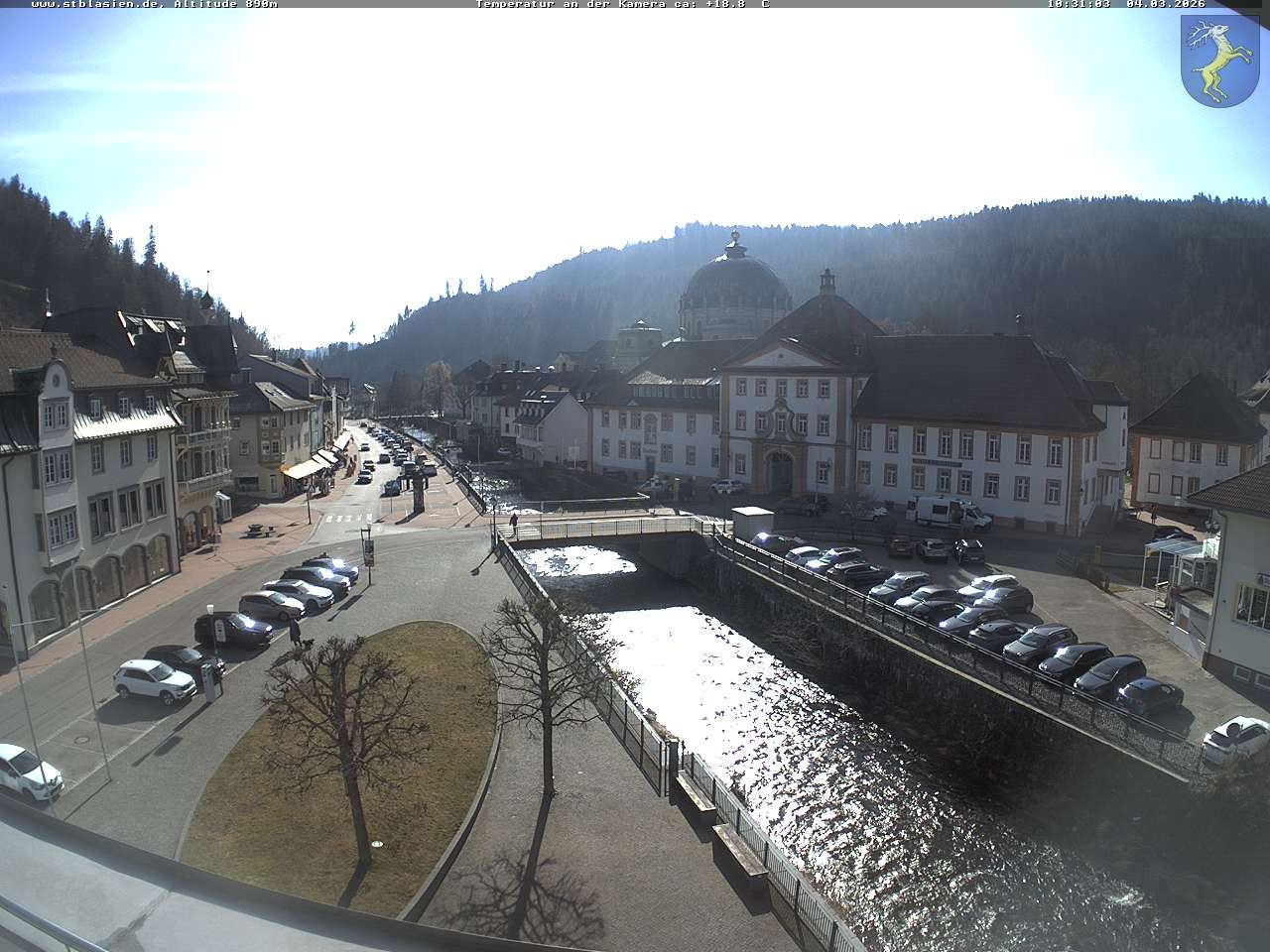 Archived image Webcam St Blasien Menzenschwand: main street