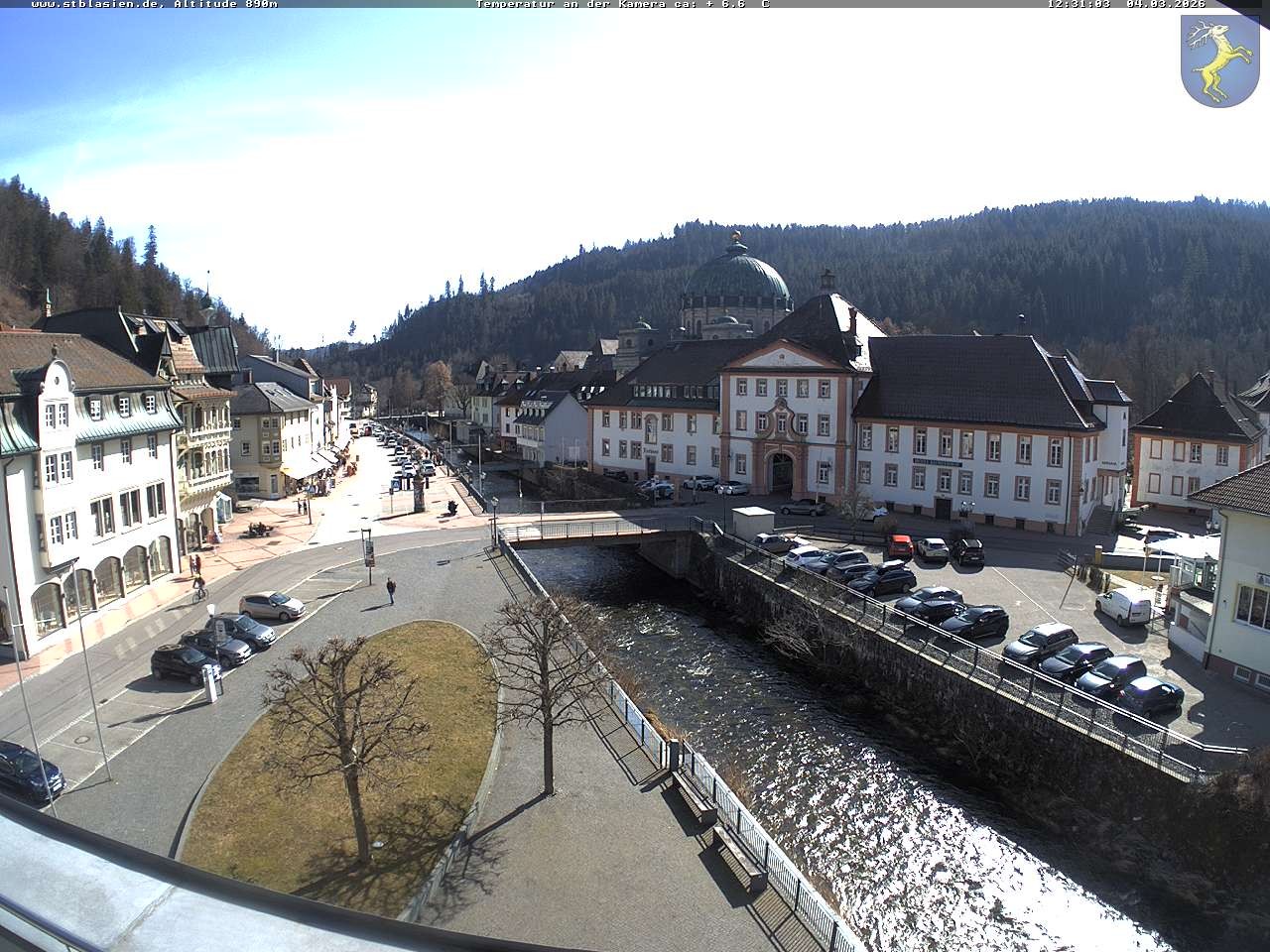 Archived image Webcam St Blasien Menzenschwand: main street