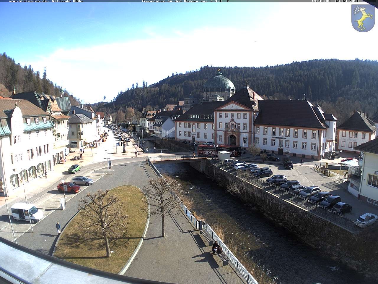 Archived image Webcam St Blasien Menzenschwand: main street