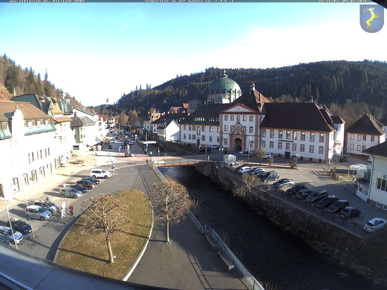 Archived image Webcam St Blasien Menzenschwand: main street
