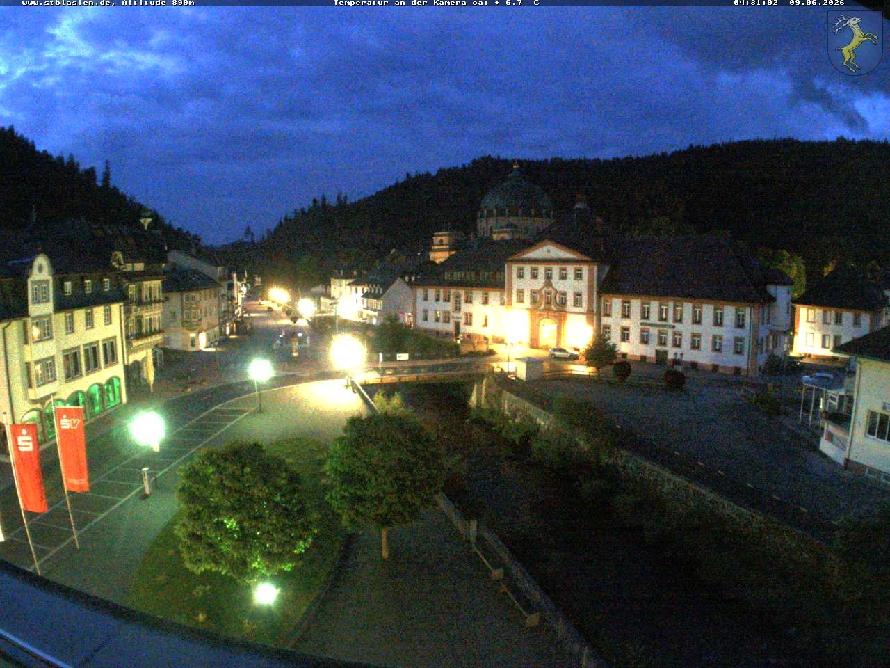 Archived image Webcam St Blasien Menzenschwand: main street