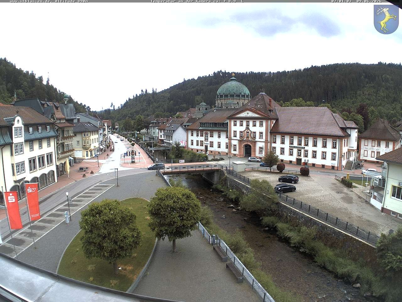 Archived image Webcam St Blasien Menzenschwand: main street