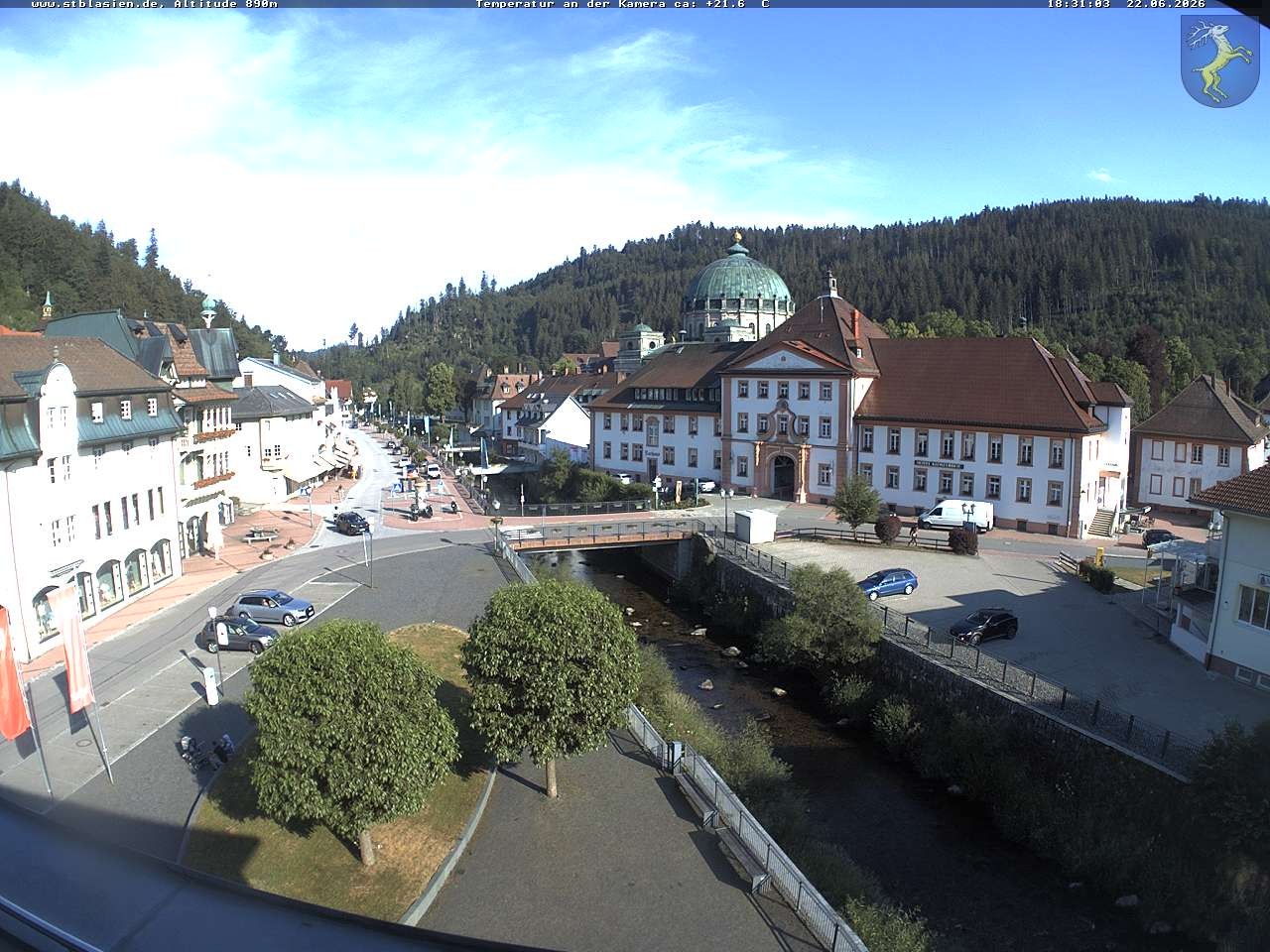 Archived image Webcam St Blasien Menzenschwand: main street