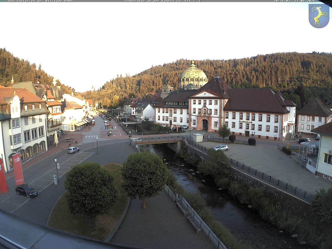 Archived image Webcam St Blasien Menzenschwand: main street