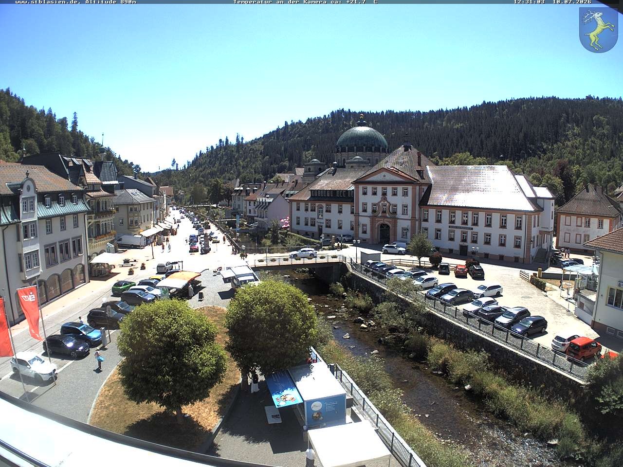 Archiv Foto Webcam St Blasien Menzenschwand: Hauptstraße