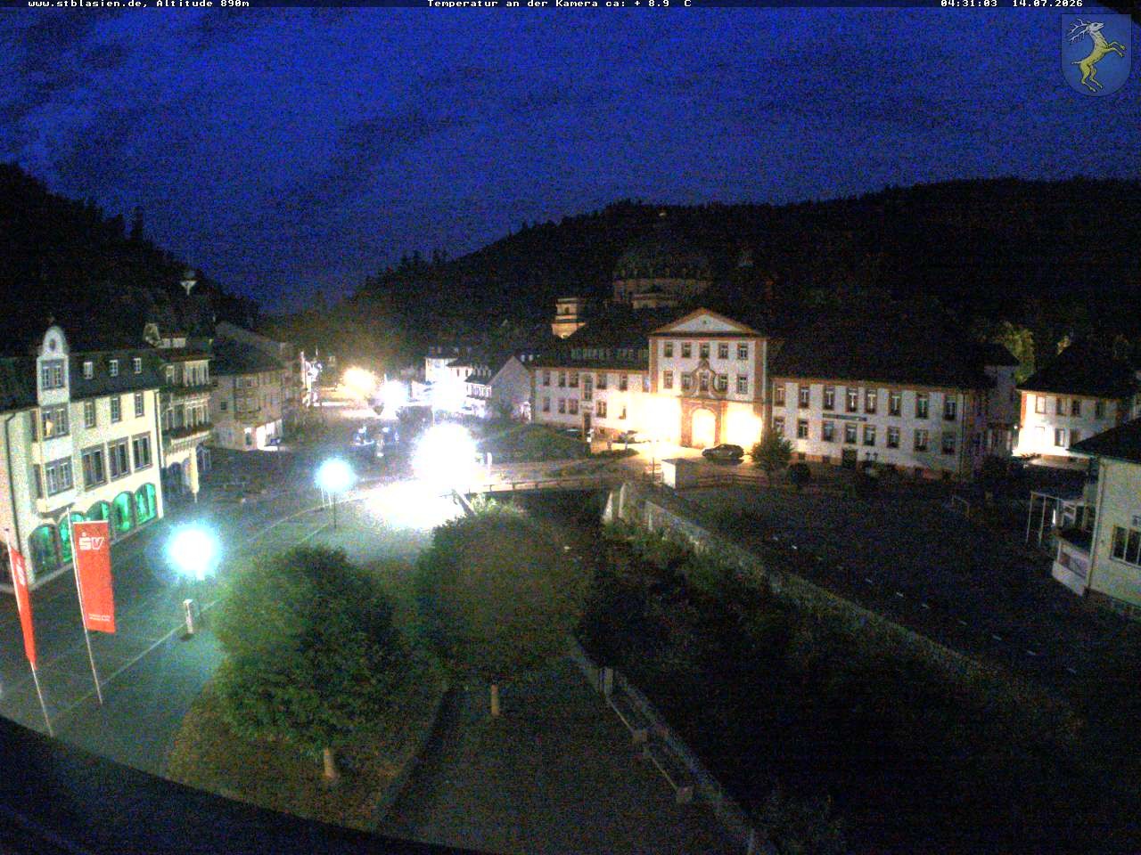 Archived image Webcam St Blasien Menzenschwand: main street