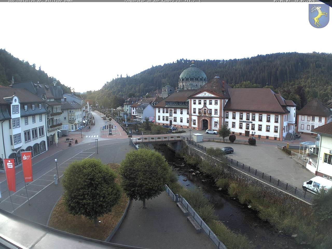 Archived image Webcam St Blasien Menzenschwand: main street