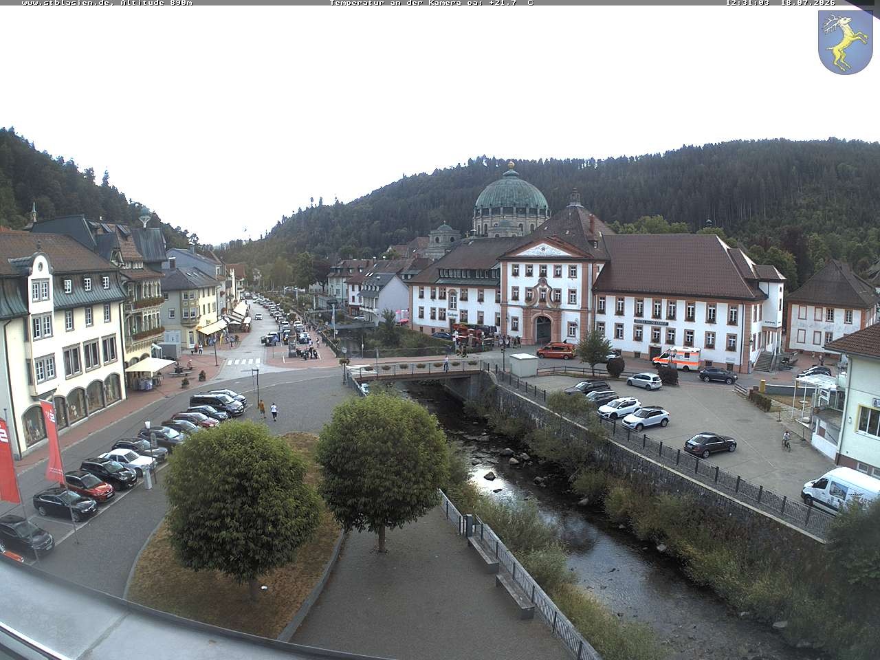 Archived image Webcam St Blasien Menzenschwand: main street