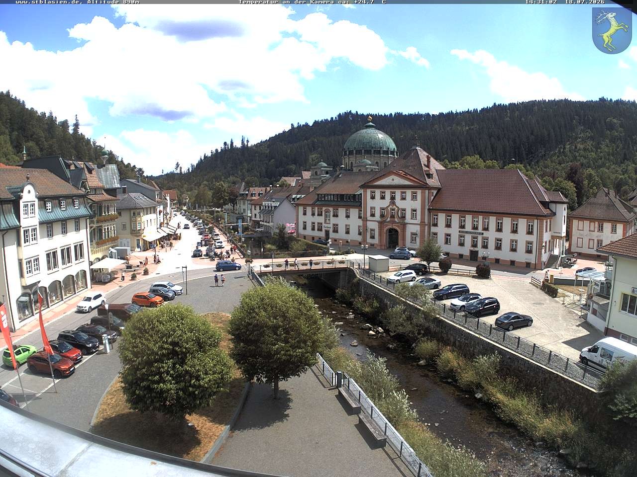 Archived image Webcam St Blasien Menzenschwand: main street